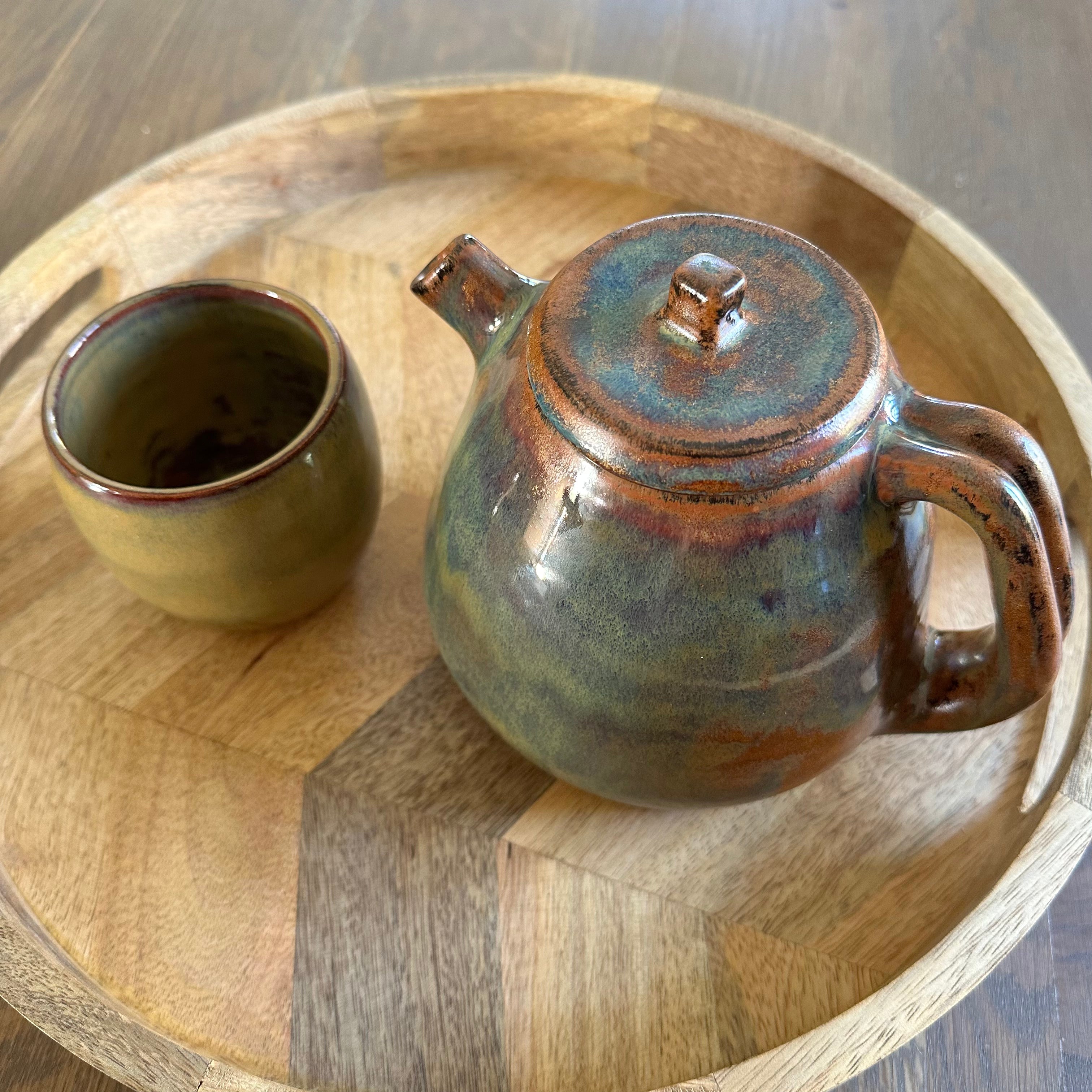 Théière Lorna et sa tasse sans anse