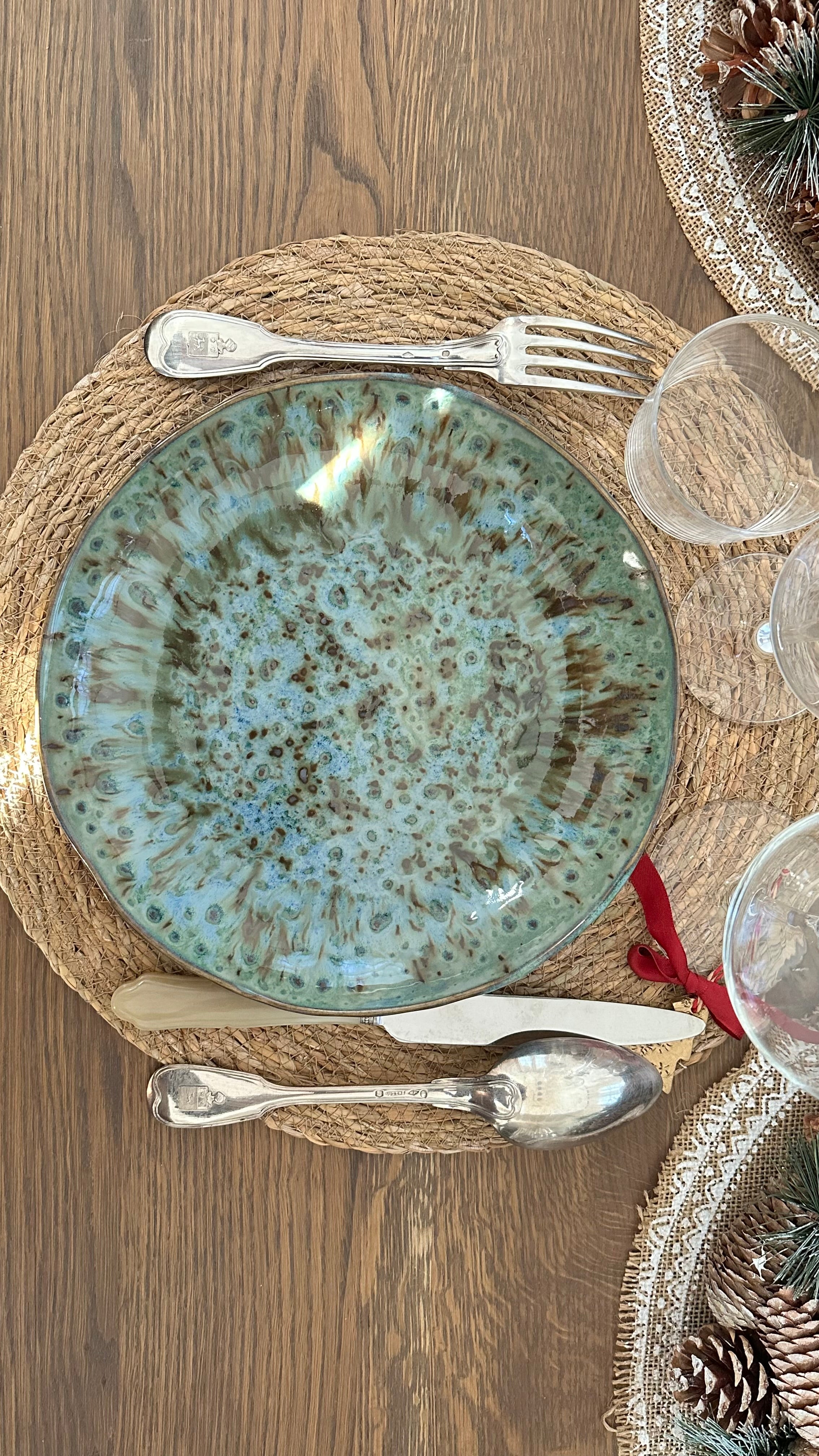 Assiette plate - Midnight rain