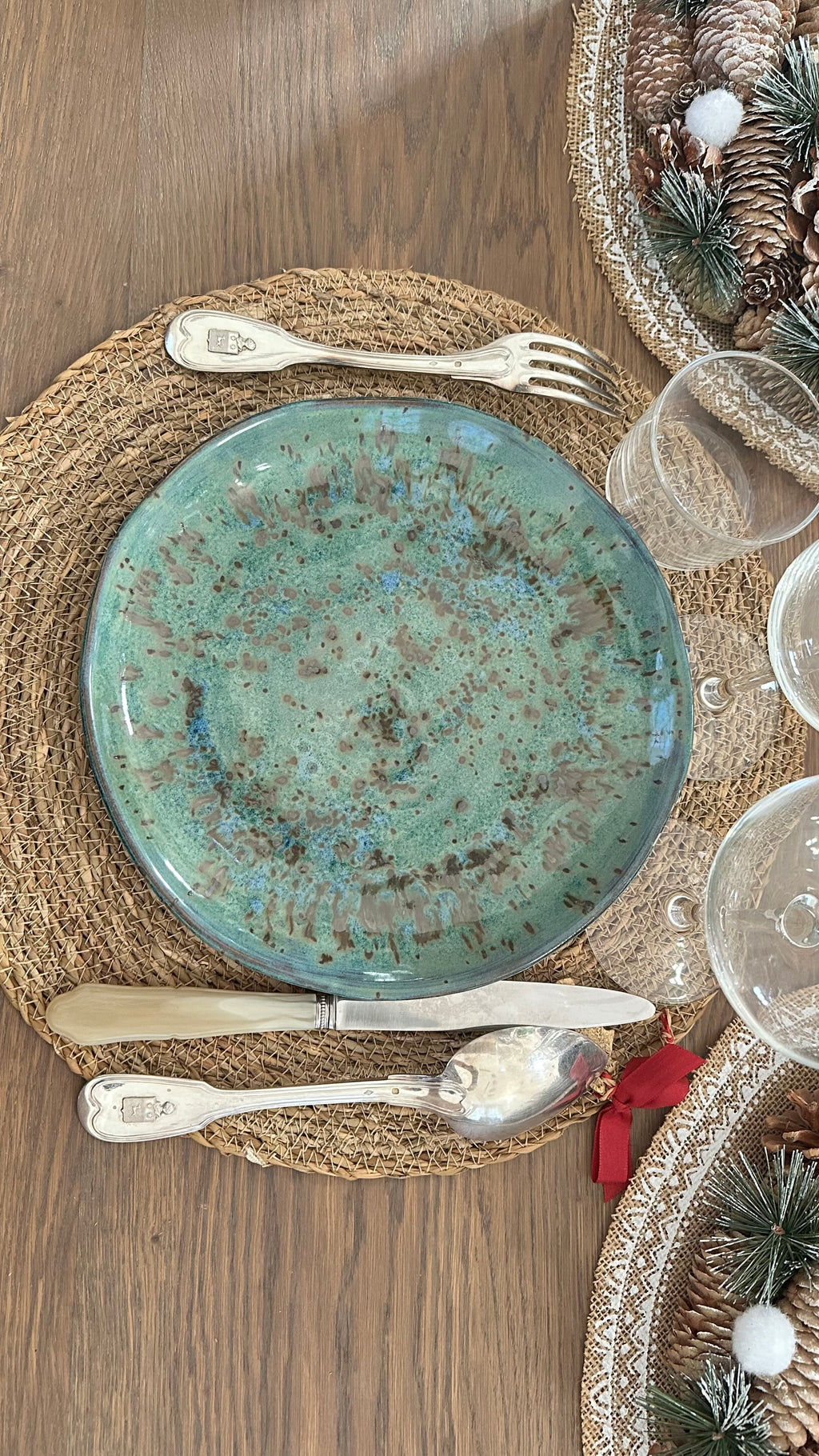 Assiette plate - Midnight rain