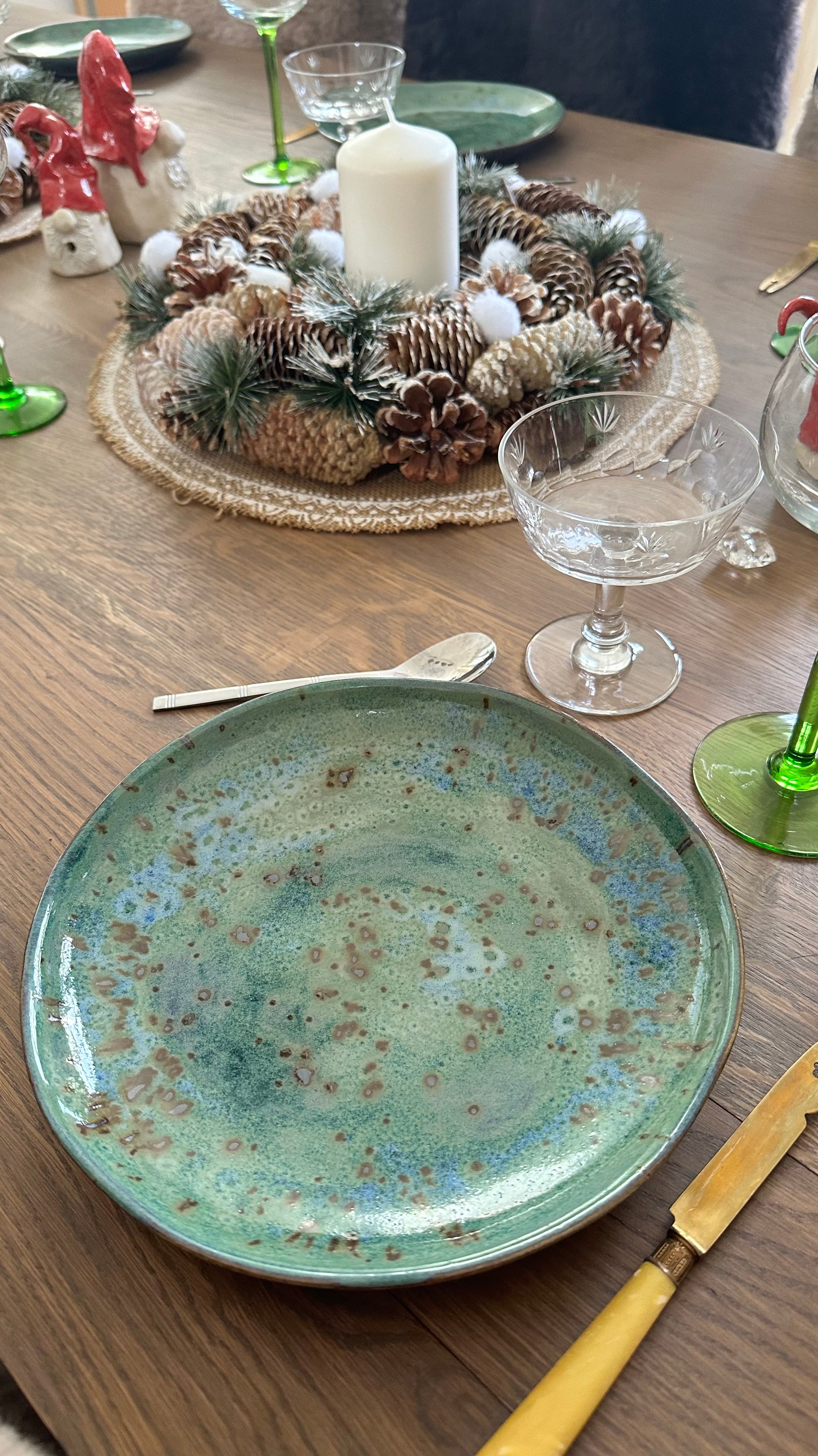 Assiette a dessert - Grès