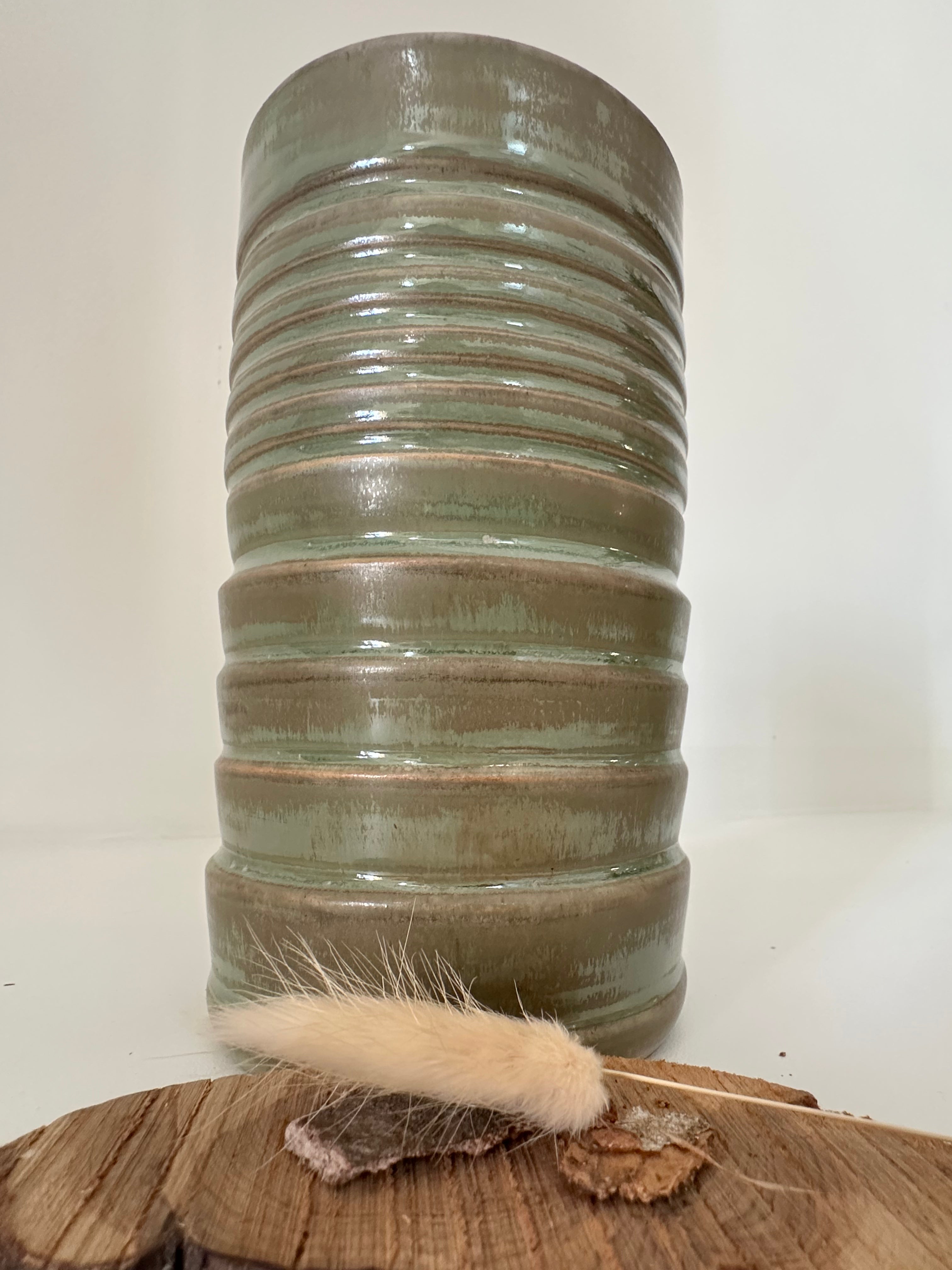 Vase "Anneaux Green Tea"