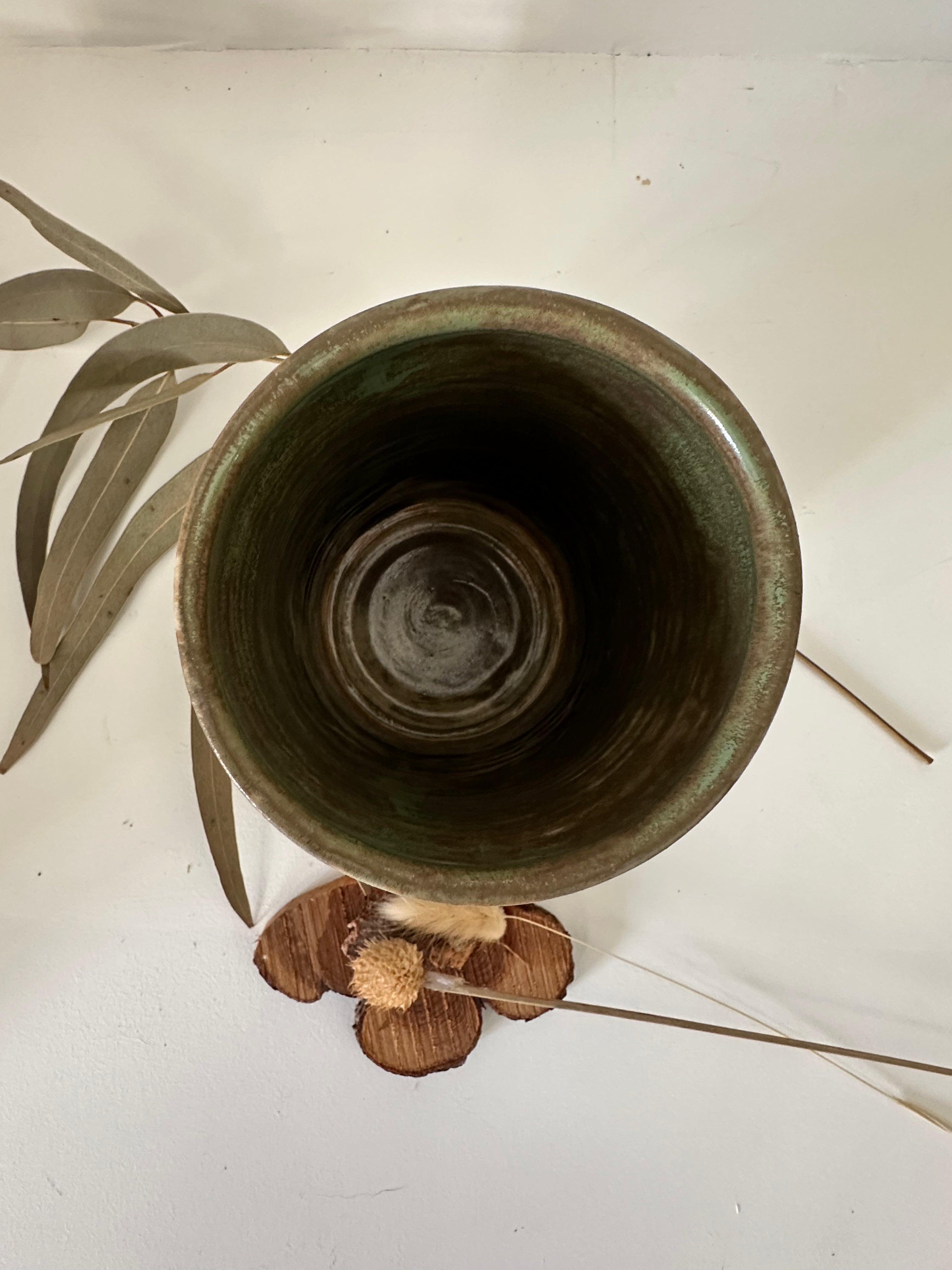 Vase "Anneaux Green Tea"