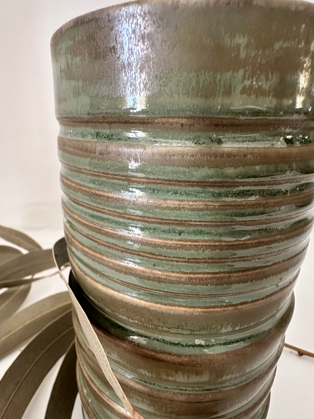 Vase "Anneaux Green Tea"